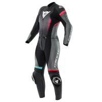 Dainese FULMINEA 2PCS dámská sportovní kombinéza antracitová/bílá vel.42